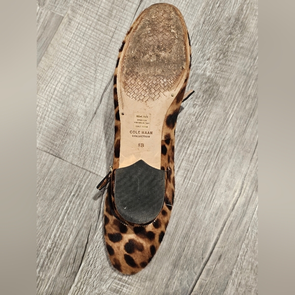 Cole Haan Leopard Print Heels - Picture 3 of 7